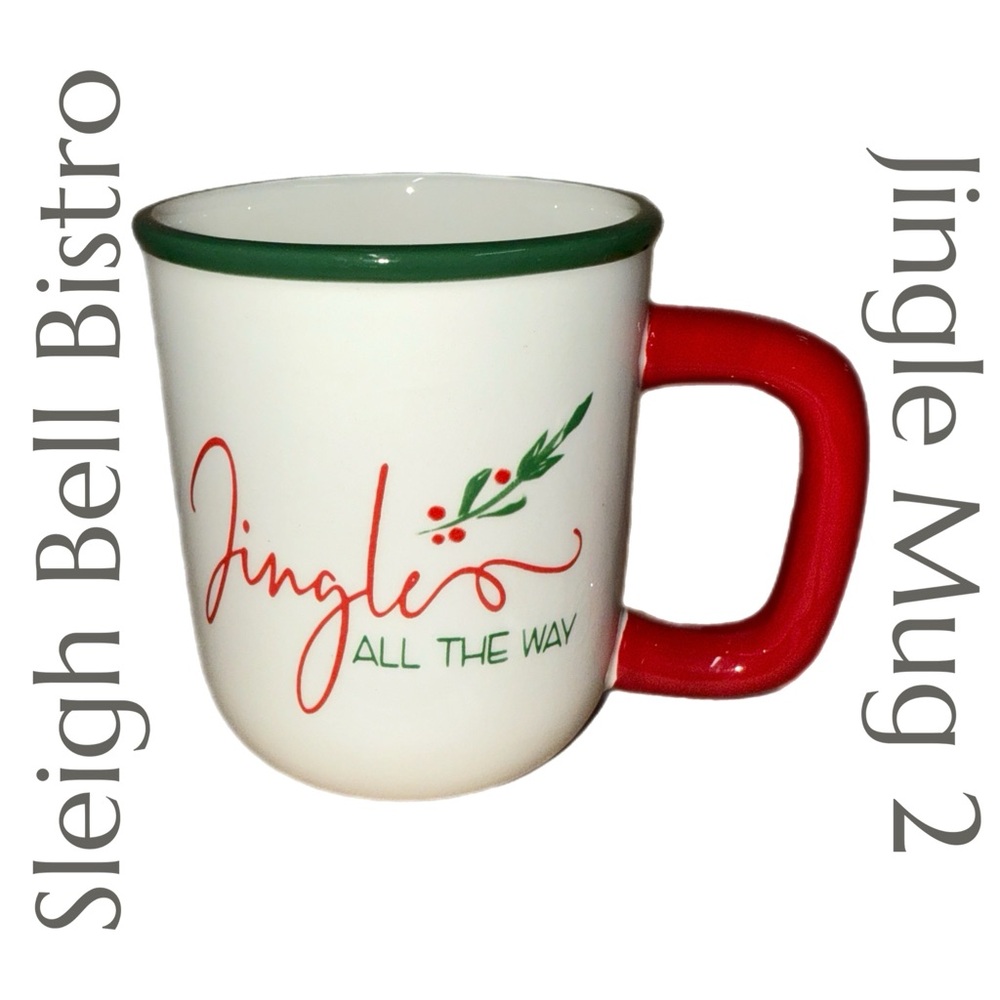 Sleigh Bell Bistro - Jingle All The Way - Ceramic Coffee Mug - 16 oz.